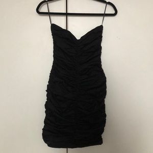 Strapless little black dress